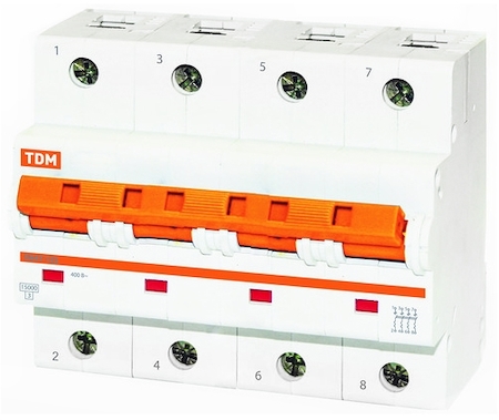 TDM ELECTRIC SQ0208-0038 Авт. выкл. ВА47-125 4Р  16А 15кА х-ка D TDM